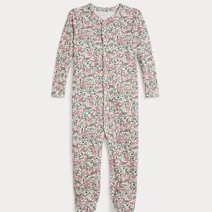 NWT Ralph Lauren floral footed onesie